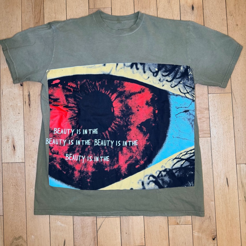 Travis Scott Cactus Jack Astroworld Houston Eye Short Sleeve T-Shirt Size XL